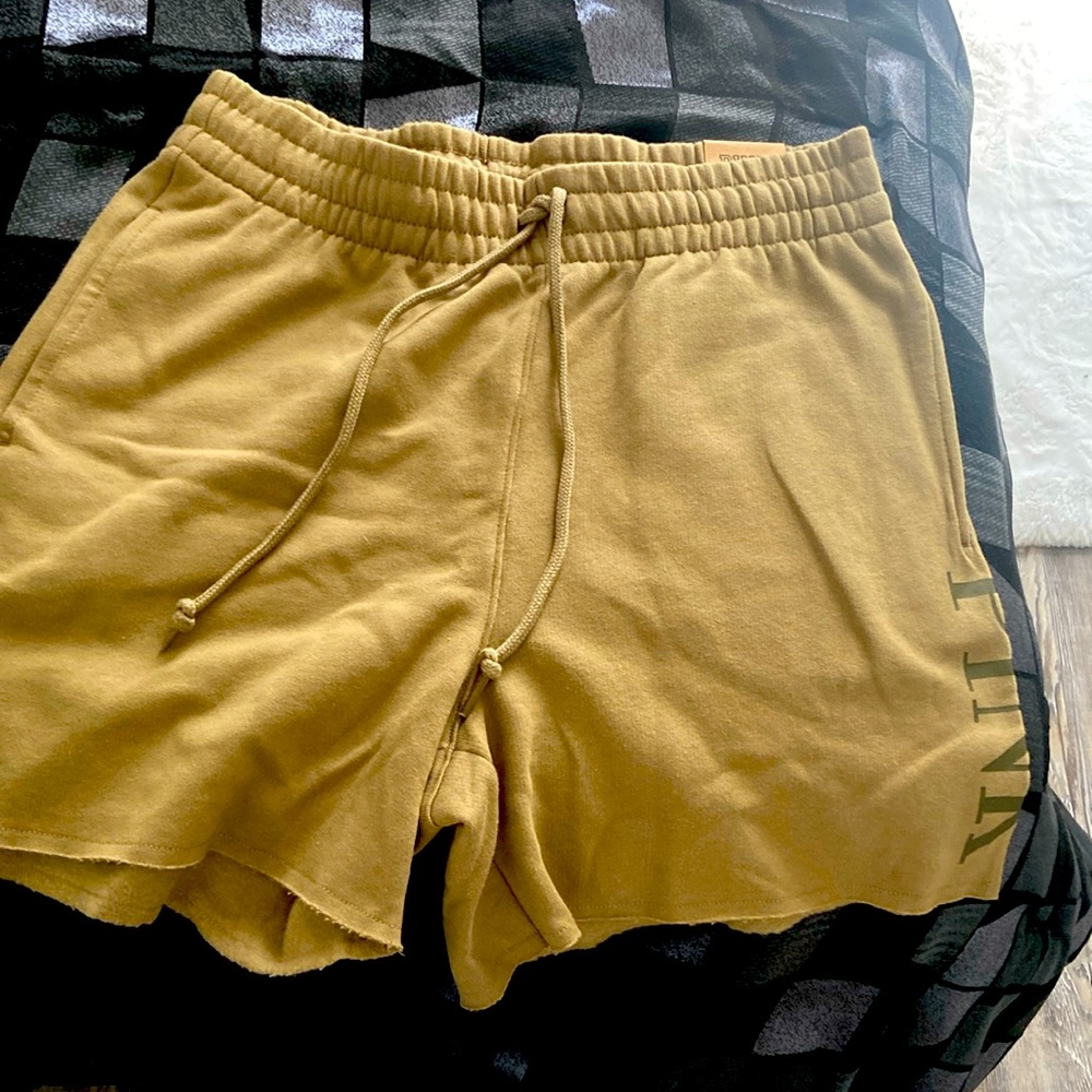 PINK Victoria's Secret Gold Athletic Shorts